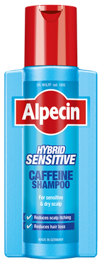 ALPECIN Hybrid Caffeine Pret Matu Izkrišanu Vīriešiem šampūns, 250 ml