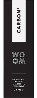 Zobu pasta WOOM Carbon - 75 ml baltošanas līdzeklis