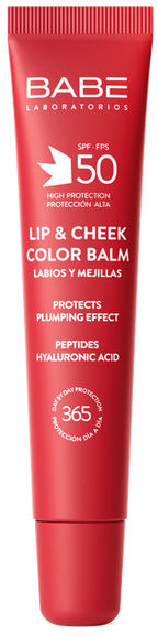 BABE Lūpu un vaigus kopējošs balzams SPF 50 Red, 20 ml