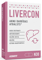 ICONFIT Livercon - aknu veselības kapsulas, iepakojums 30 gab.