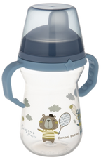 CANPOL BABIES FirstCup Bonjour Paris Blue krūzīte 250 ml ar plašiem rokturiem