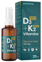 PARENE Sprejs D3 4000 IU ar vitamīnu K2 100 µg, 20 ml