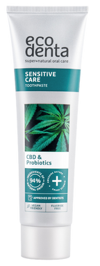 CBD un probiotiku stiprinošā zobu pasta jutīgiem zobiem, 100 ml
