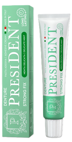 PRESIDENT Strong Fix zobu protēžu stiprā fiksācijas paста, 40 g