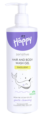 Sensitīvais HAPPY šampūns un dušas želeja, 400 ml