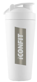 ICONFIT Balta 800 ml Nerūsējošā tērauda pudele ar maisītāju