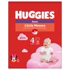 HUGGIES S4 pull-up biksītes meitenēm 9-14 kg svara kategorijai, iepakojums ar 72 gabaliņiem