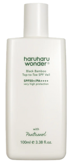 HARUHARU WONDER Black Bamboo SPF50+ PA++++ Top-to-Toe saules aizsargkrēms, 100 ml