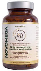 SI BIOTECH Novomega mīkstās kapsulas, 60 gab.