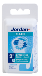 JORDAN Clean maināmie uzgaļi elektriskajai zobu birstei, 2 gab.