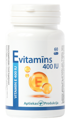 Vitamīns E 400 IU kapsulas APTIEKAS PRODUKCIJA 30 gab.