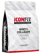 ICONFIT Whey+Collagen pulveris ar zemenu garšu - 1000 g