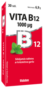 VITABALANS B12 1000 µg sūkājamās tabletes 30 gab.