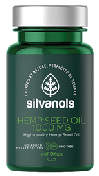 SILVANOLS Premium Kaņepju sēklu eļļa 1000 mg - 60 kapsulas