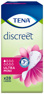 TENA Discreet Ultra Mini, 28 gab. urīna nesaturēšanas ieliktņi