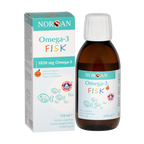 NORSAN Omega-3 Zivju Eļļa Apelsīnu Aromātā, 150 ml