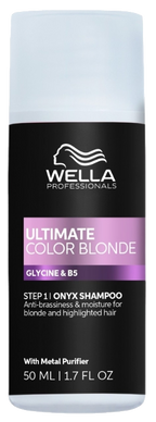 WELLA PROFESSIONALS Blonde Onyx Ultimate Color šampūns, 50 ml