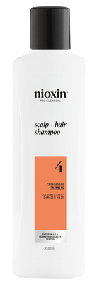 NIOXIN System 4 šampūns krāsotiem matiem ar tendenci tos padarīt plānākus, 300 ml