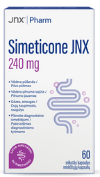 JNX PHARM Simeticone 240 mg kapsulas, 60 gab.