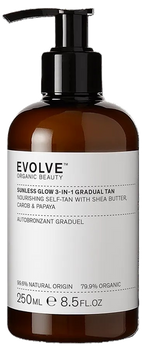 Sunless Glow 3-in-1 EVOLVE Gradual Tan losjons – 250 ml