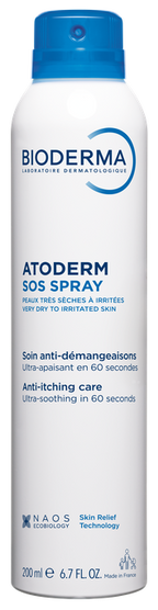 BIODERMA Atoderm SOS 200 ml aerosola spreju līdzeklis
