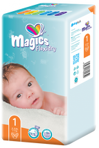 MAGICS Flexidry Newborn 1 (2-5 kg) – 50 gab. augstās kvalitātes autiņbiksītes