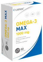 JONAX 1000 mg Omega-3 MAX mīkstas kapsulas – 60 gab.