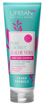 Pure Coconut & Aloe Vera šampūns matu krāsas aizsardzībai no URBAN CARE, 250 ml