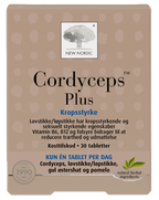NEW NORDIC Cordyceps™ Plus – 30 tabletiņu iepakojums ar sēnēm un augu ekstraktiem