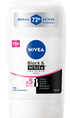 NIVEA Black & White Clear antiperspirants zīmulis sievietēm, 50 ml