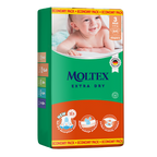 MOLTEX Extra Dry autiņbiksītes MIDI, 64 gabali