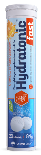 OLIMP LABS Fast Hydratonic - putojošas tabletes 20 gabaliņiem