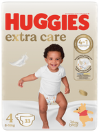 HUGGIES Extra Care 4 Jumbo Pack autiņbiksītes 8-16 kg, 33 gab.