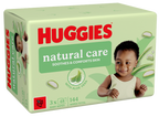 HUGGIES Aloe (48 gab) Plastic Free mitrās salvetes - 3 pakas