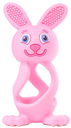 Rozā zobgrauznis BRUSH BABY Bobbie Bunny – 1 gab.