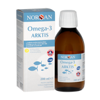 NORSAN D3 un Omega-3 Arktis eļļa ar citrona aromātu (200 ml)
