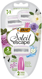 BIC Soleil Escape Rose & Magnolia vienreizlietojamie skavas, 2 gab.