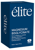ELITE Magnija bisglicinātu kapsulas, 90 gab.