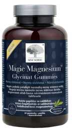 NEW NORDIC Magnesium Glikcinināts Magic Košļājamās pastilas, 60 gab.