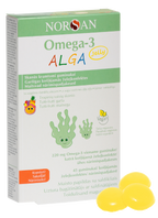 NORSAN Omega-3 Total Citrona garšas želejas gumijas, 45 gab.