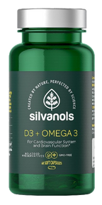 Silvanols D3 + Omega 3 - 60 Premium kapsulas ar vitamīnu un taukskābēm