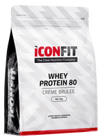 ICONFIT Whey Protein 80 - Pulveris ar Krēma Brulē garšu, 1000 g