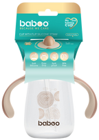 BABOO Au Naturale mācību krūzīte 9 mēnešiem (260 ml), 1 gab.