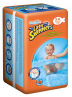 HUGGIES Little Swimmers izmērs 5-6, 12-18 kg, 11 autiņbiksītes peldēšanai