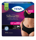 TENA Silhouette Plus Noir M — uzsūcošas biksītes, 12 vienības