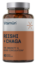 VITAMUN Kapsulas ar Reishi un Chaga, 60 gab.