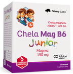OLIMP LABS Junior Chela Mag B6 - 15 uztura bagātinātāja paciņu iepakojums