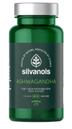 SILVANOLS Ashwagandha 60 kapsulu iepakojums