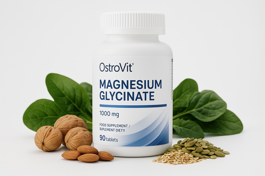 OstroVit Magnesium Glycinate – magnijs mieram, muskuļiem un labākam miegam