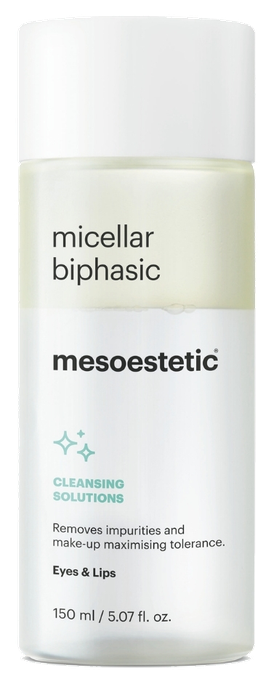 MESOESTETIC Divfāžu micelārais attīrīšanas līdzeklis, 150 ml